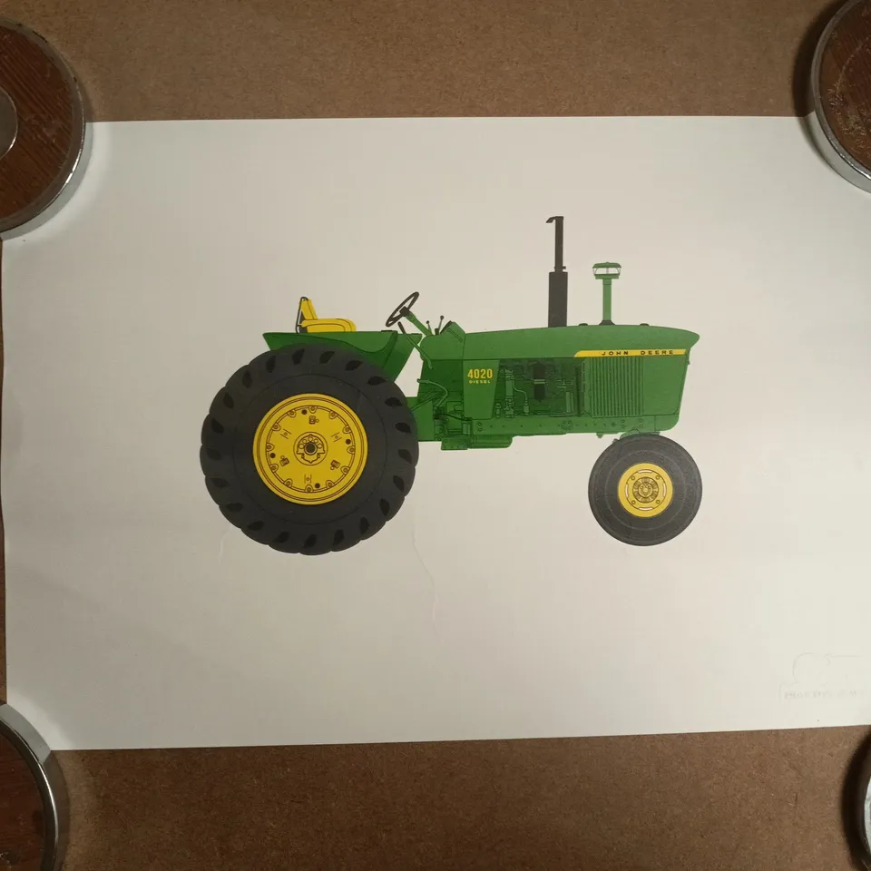 TRACTOR CLUB JOHN DEERE 4020 DIESEL TRACTOR ART PRINT