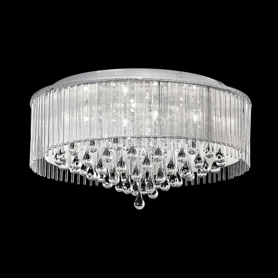 BOXED 8 LIGHT FLUSH CEILING LIGHT 