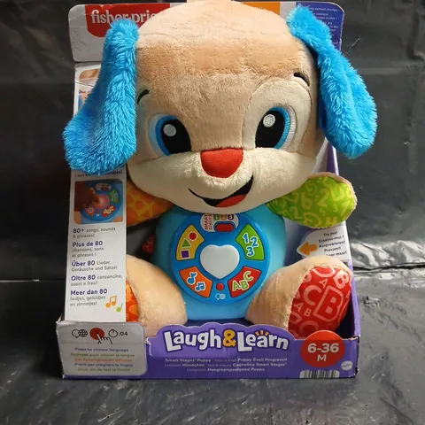 FISHER-PRICE LAUGH & LEARN SMART STAGES PUPPY PLUSH TOY – BOXED