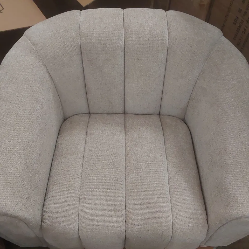 BOXED DANETTI KENDRA BLACK METAL ARMCHAIR NATURAL MINI CHUNKY WEAVE