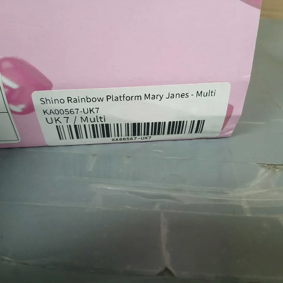 KOI SHINO RAINBOW PLATFORM MARY JANES – MULTI, UK 7