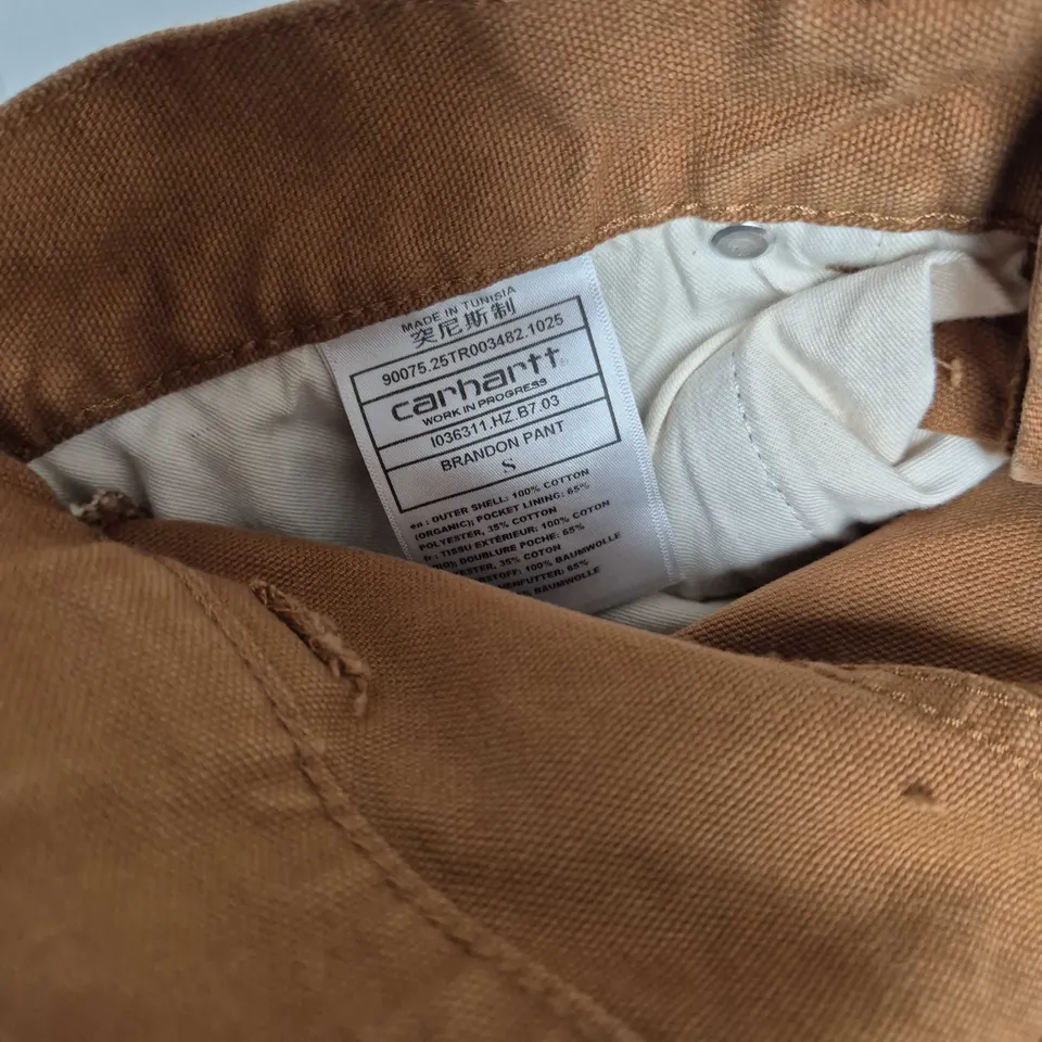 CARHARTT BRANDON PANTS IN TOFFEE - SMALL