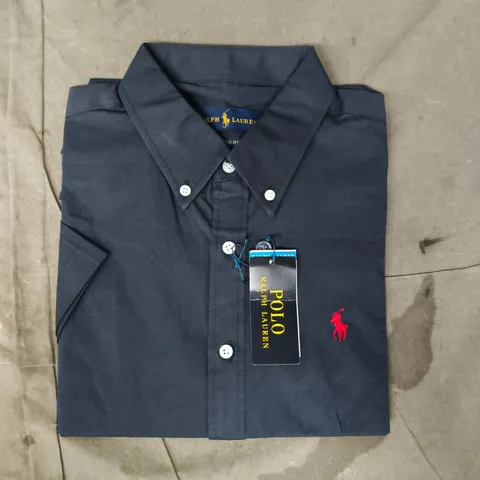 POLO RALPH LAUREN SHIRT IN NAVY SIZE LARGE
