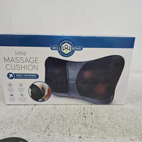 WELL BEING MINI MASSAGE CUSHION – PORTABLE MASSAGER (BOXED)