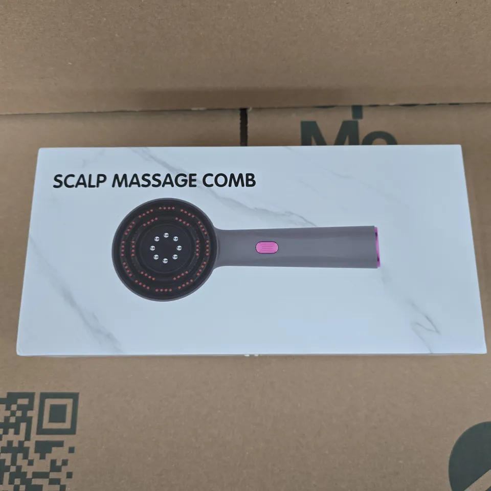 SCALP MASSAGE COMB – HANDHELD HEAD MASSAGER (RED VARIANT)