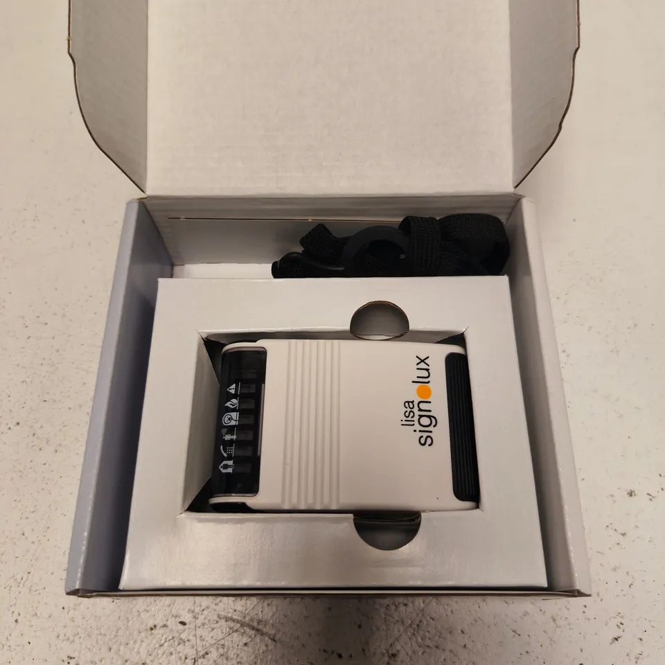 BOXED .LISA SIGNOLUX PORTABLE VIBRATING RECEIVER