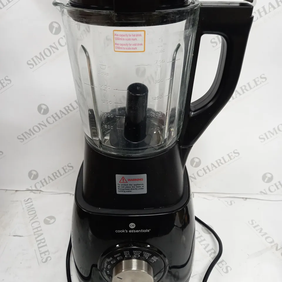 COOK'S ESSENTIALS 1.75L SOUP MAKER & BLENDER BLACK