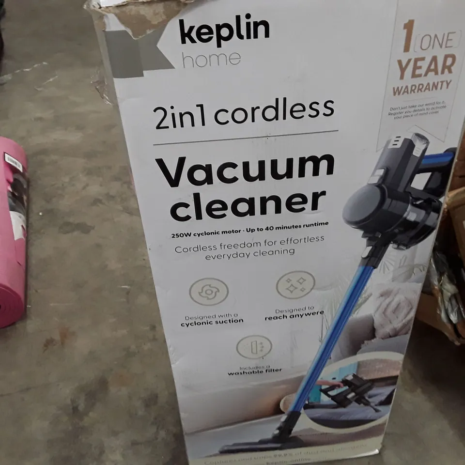 BOXED KEPLIN 2IN1 CORDLESS VACUUM CLEANER