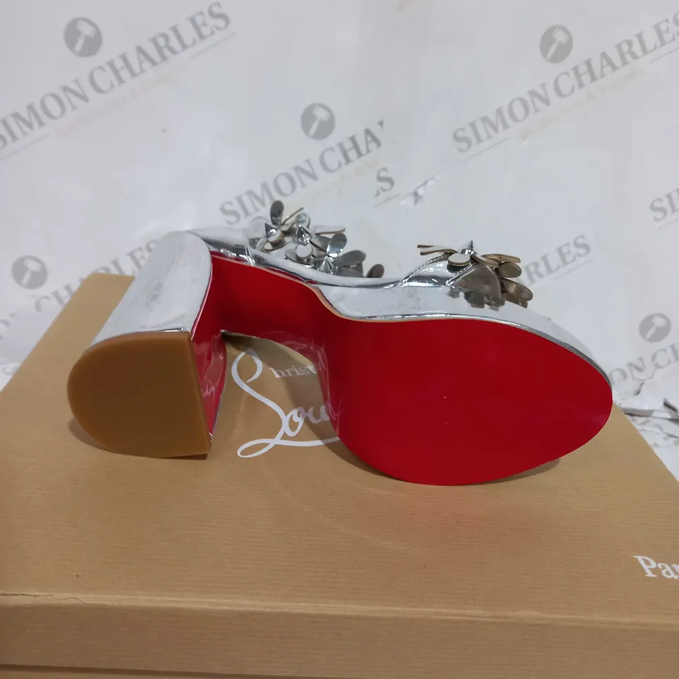 BOXED CHRISTIAN LOUBOUTIN HIGH HEEL SHOE - UK SIZE 7.5