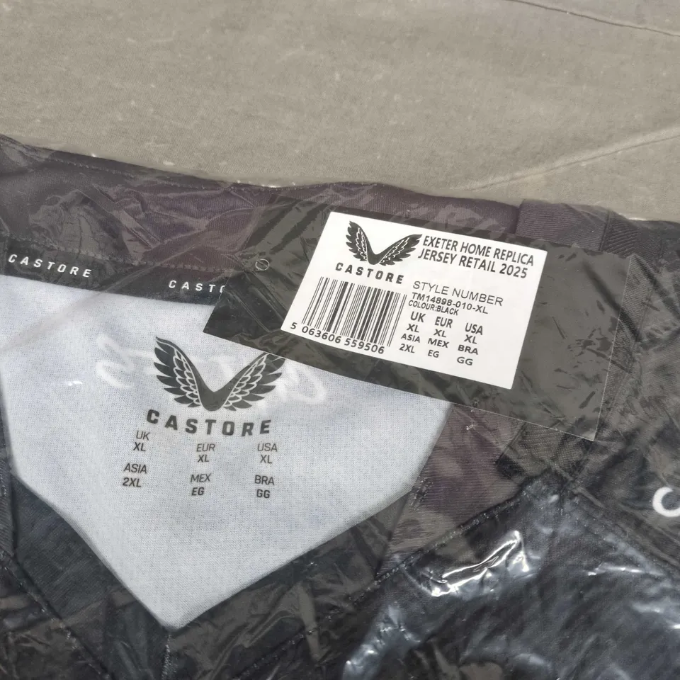 CASTORE EXETER CHIEFS HOME REPLICA JERSEY – BLACK, UK XL