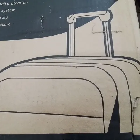 BOXED LIGHTWEIGHT TRAVEL LUGGAGE SUITCASE (COLOURS VARY)