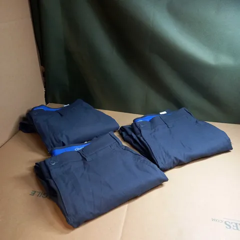 LOT OF THREE CINTAS ANTHRACITE UTLITY PANTS SIZE 34/28
