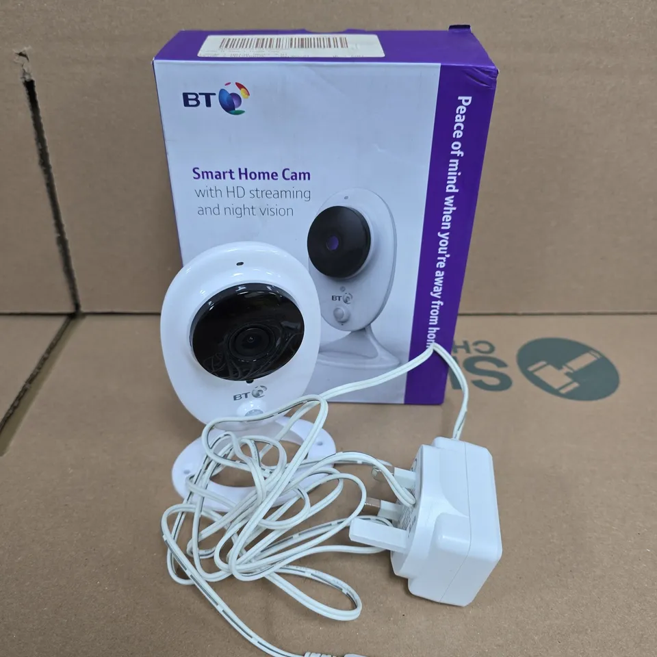 BT SMART HOME CAM – WHITE INDOOR SECURITY CAMERA