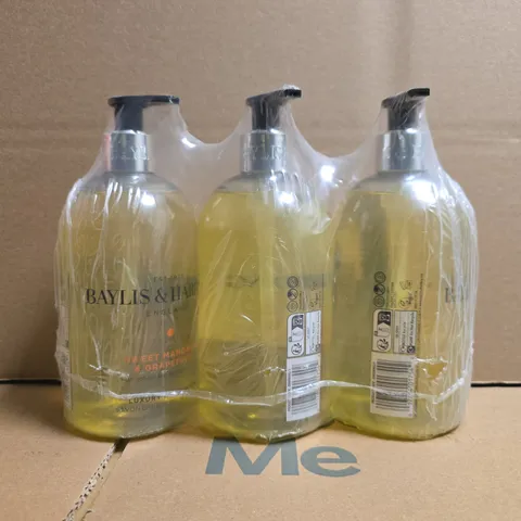 BAYLIS & HARDING SET OF 3 X 500ML LUXURY HAND WASH