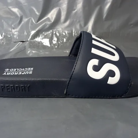SUPERDRY POOL SLIDES IN NAVY - MEDIUM
