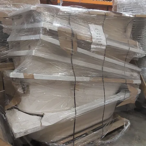PALLET CONTAINING APPROXIMATELY 7x MIX SIZE BATHSTORE LUCITE ACRYLIC BATHS