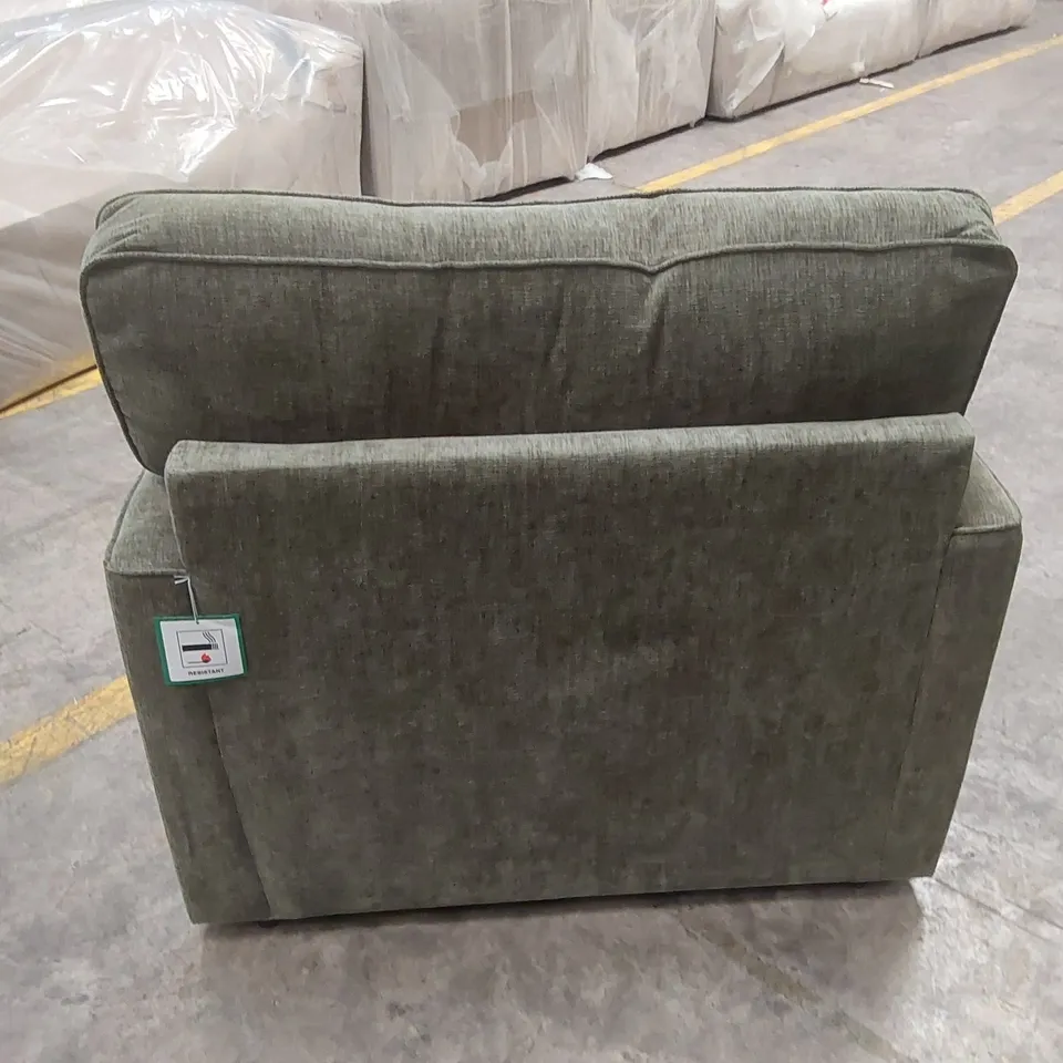 KALUNA FABRIC ARMCHAIR - OLIVE RRP £999
