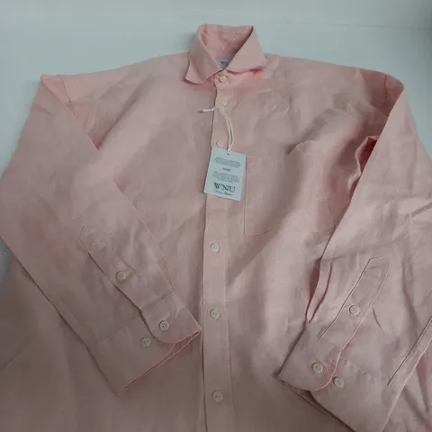 THE WEEKEND HEMP SHIRT – BLUSH PINK, SIZE S