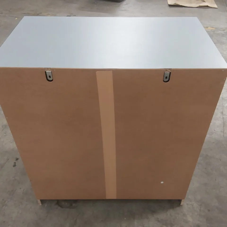 WOODEN 3 DRAWER CHEST - GREY