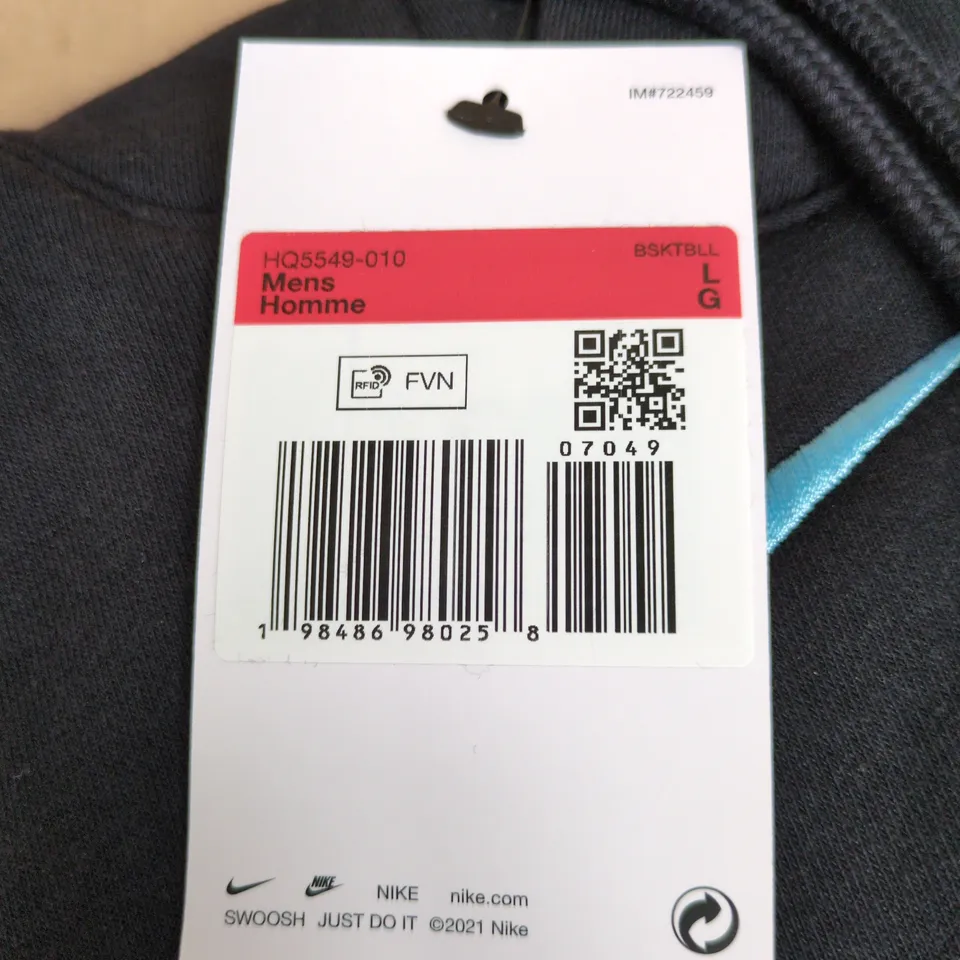 NIKE NBA MIAMI HOODIE – MEN'S LARGE, BLACK SIZE L