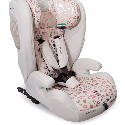 MBCS75 TODDLER TO BOOSTER R129 CAR SEAT WITH ISOFIX - PINK LEOPARD