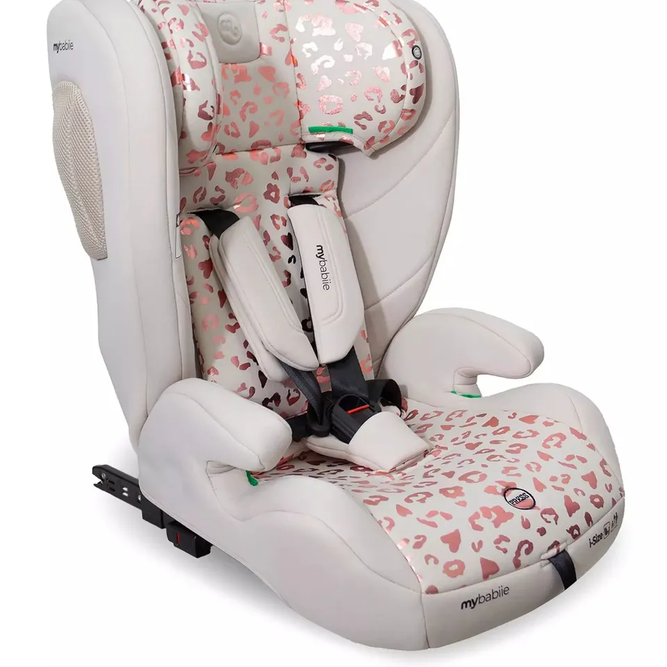 MBCS75 TODDLER TO BOOSTER R129 CAR SEAT WITH ISOFIX - PINK LEOPARD 