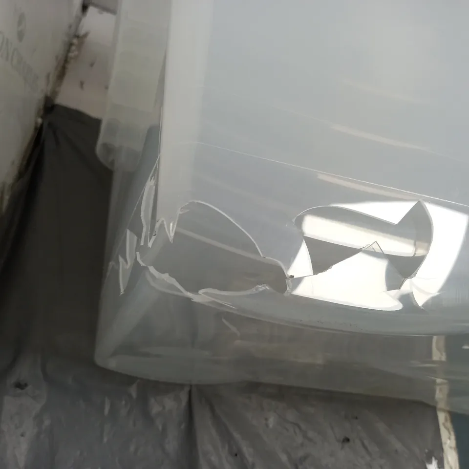 WHAM CRYSTAL 45LITRE CRYSTAL BOX & LID X4 - COLLECTION ONLY 