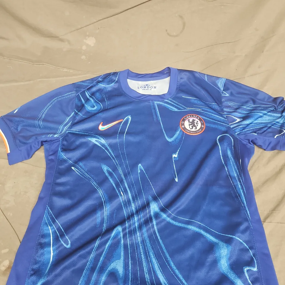 CHELSEA FC CUCURELLA #3 BLUE NIKE DRI-FIT FOOTBALL SHIRT – SIZE L