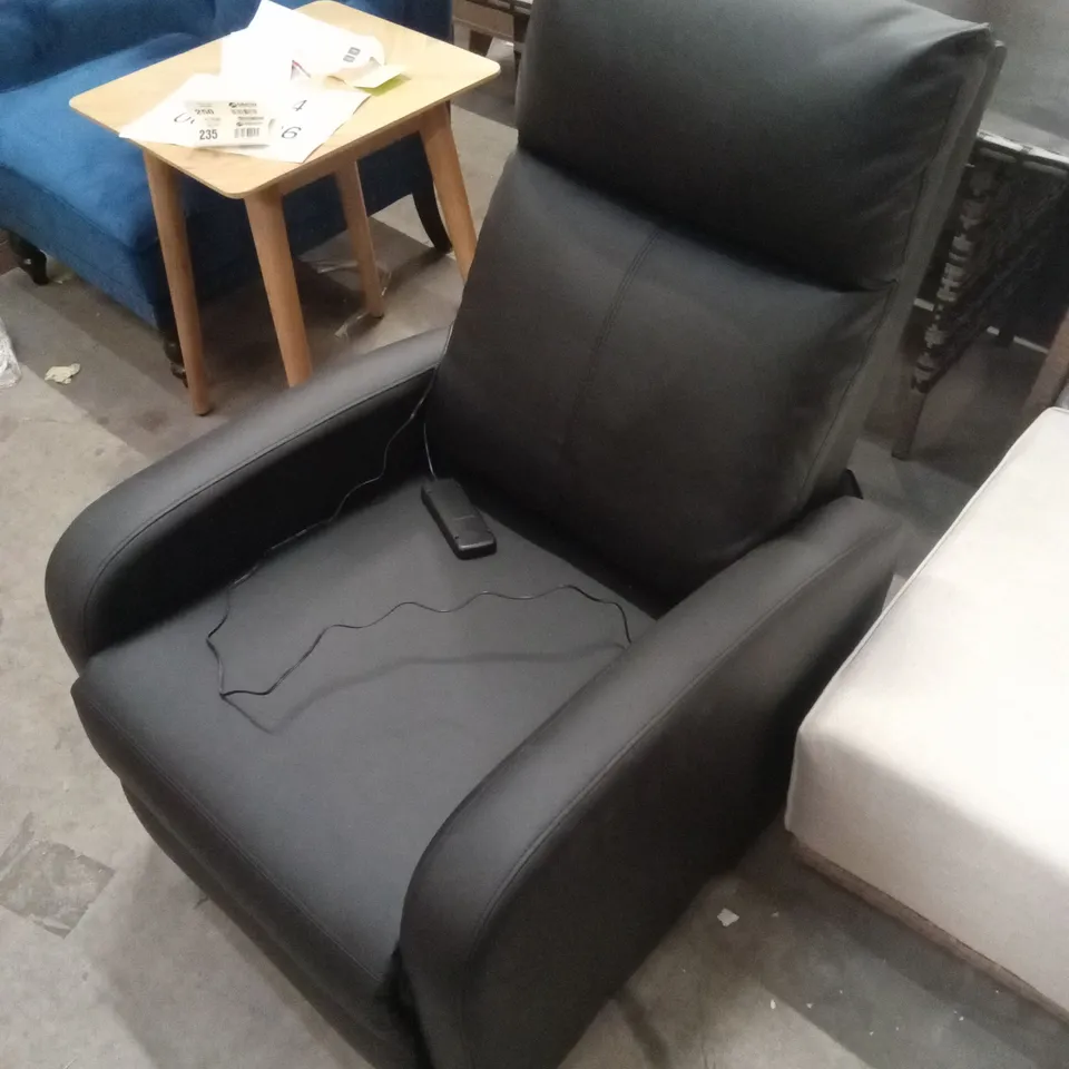 MALEAH 65cm WIDE MODERN FAUX LEATHER COMPACT MASSAGE CHAIR WITH REMOTE CONTROL