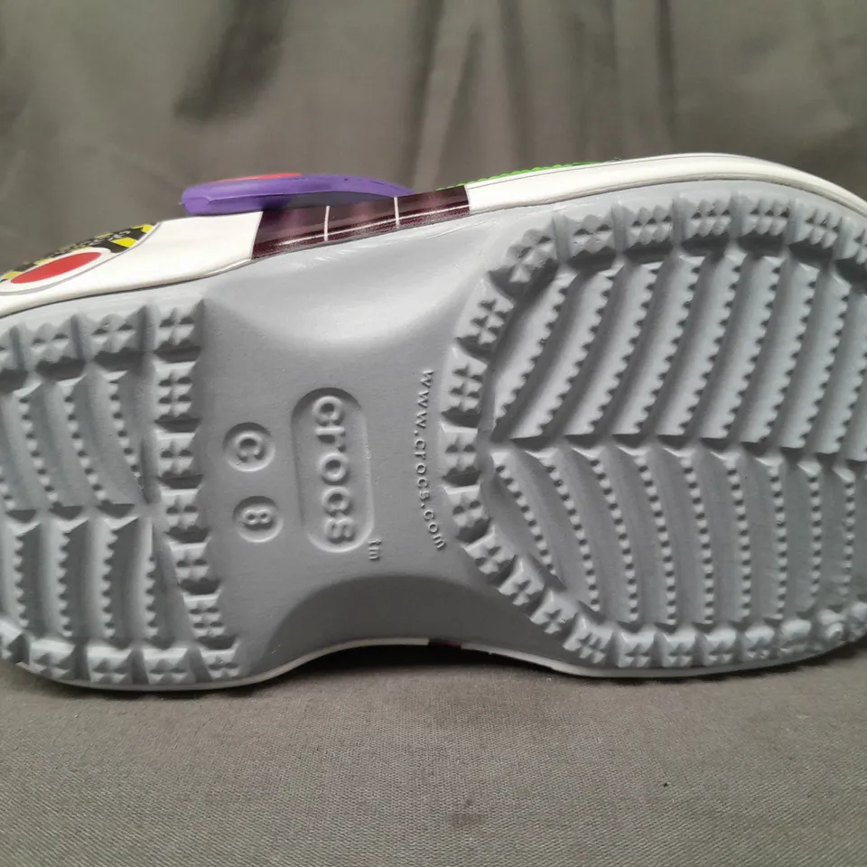 PAIR OF CROCS TOY STORY BUZZ CLASSIC KIDS CLOGS UK SIZE C8