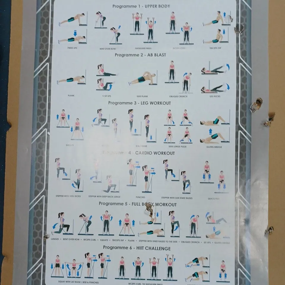 BOXED VIBRAPOWER VIBRA COACH EXERCISE UNIT RED ETF021C