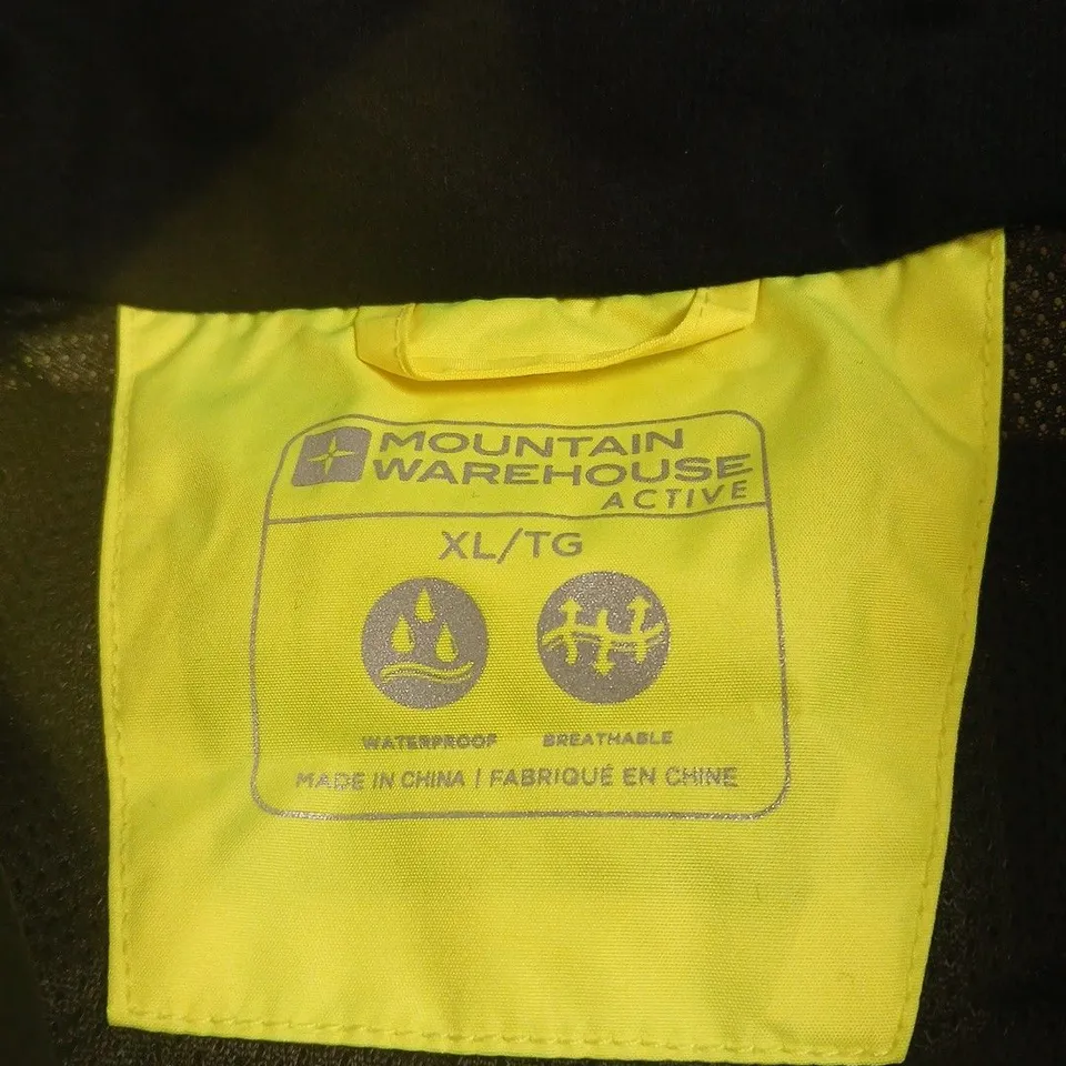 MOUNTAIN WAREHOUSE JACKET – YELLOW, WATERPROOF BREATHABLE, UK XL