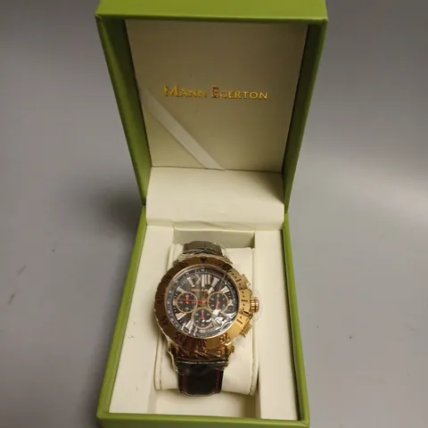 BOXED MANN EGERTON DIMENSION ROSE WATCH