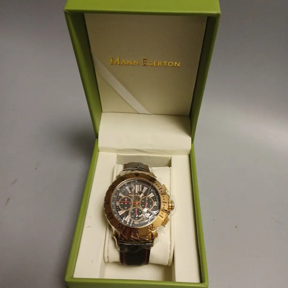 BOXED MANN EGERTON DIMENSION ROSE WATCH 