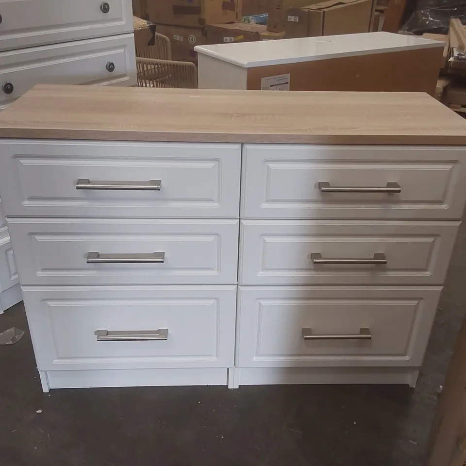FULLY ASSEMBLED ST. GEORGE 6 DRAWER CHEST