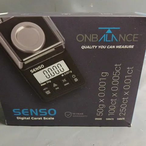 BOXED ONBALANCE SENSO DIGITAL CARAT SCALE