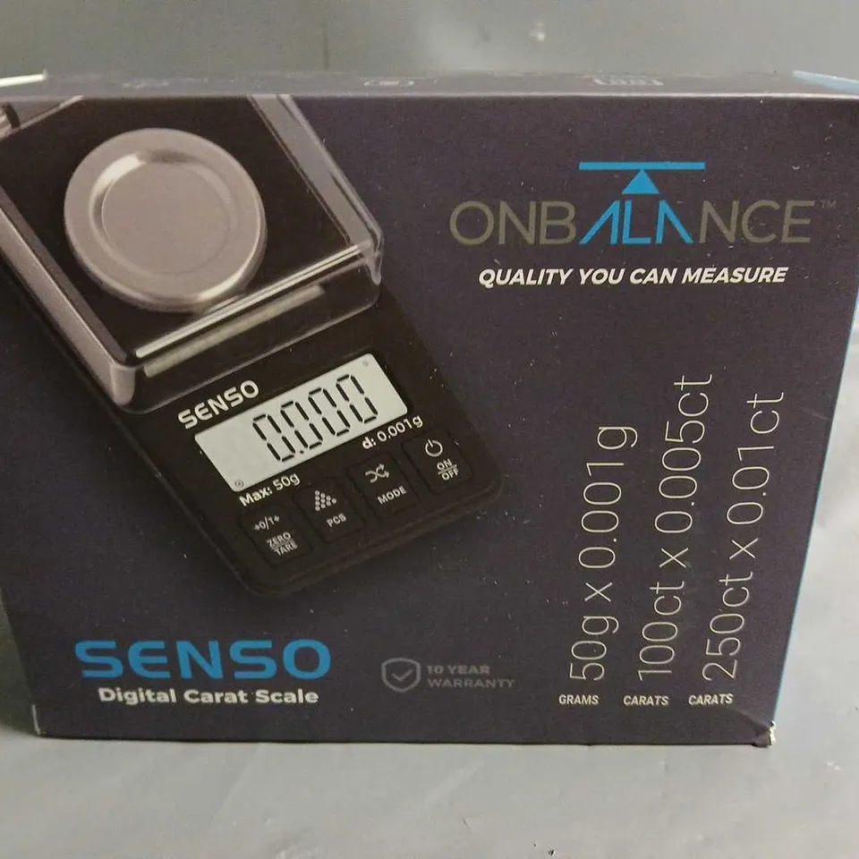 BOXED ONBALANCE SENSO DIGITAL CARAT SCALE