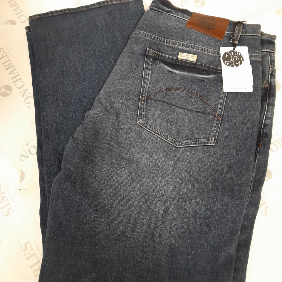 PRETTY GREEN MENS REGULAR FIT JEANS - 36 L