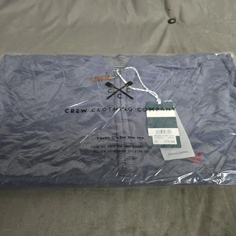 CREW CLOTHING COMPANY ORGANIC CLASSIC 1/2 ZIP TOP – NAVY, MEN'S SIZE M