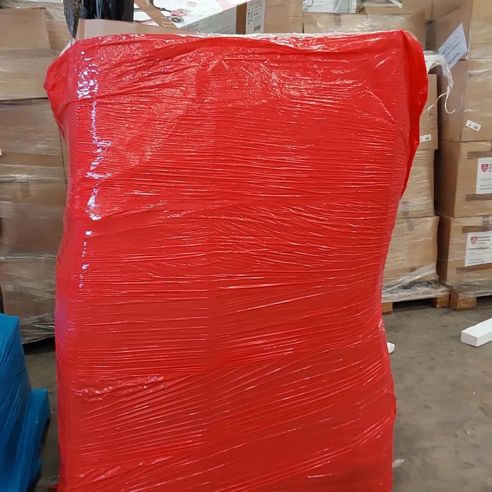 PALLET OF ASSORTED ITEMS INCLUDING, 3D WALL PANELS, GLOBBER 3 WHEEL SCOOTER, TOILET SEATS, LAPTOP BED TABLE