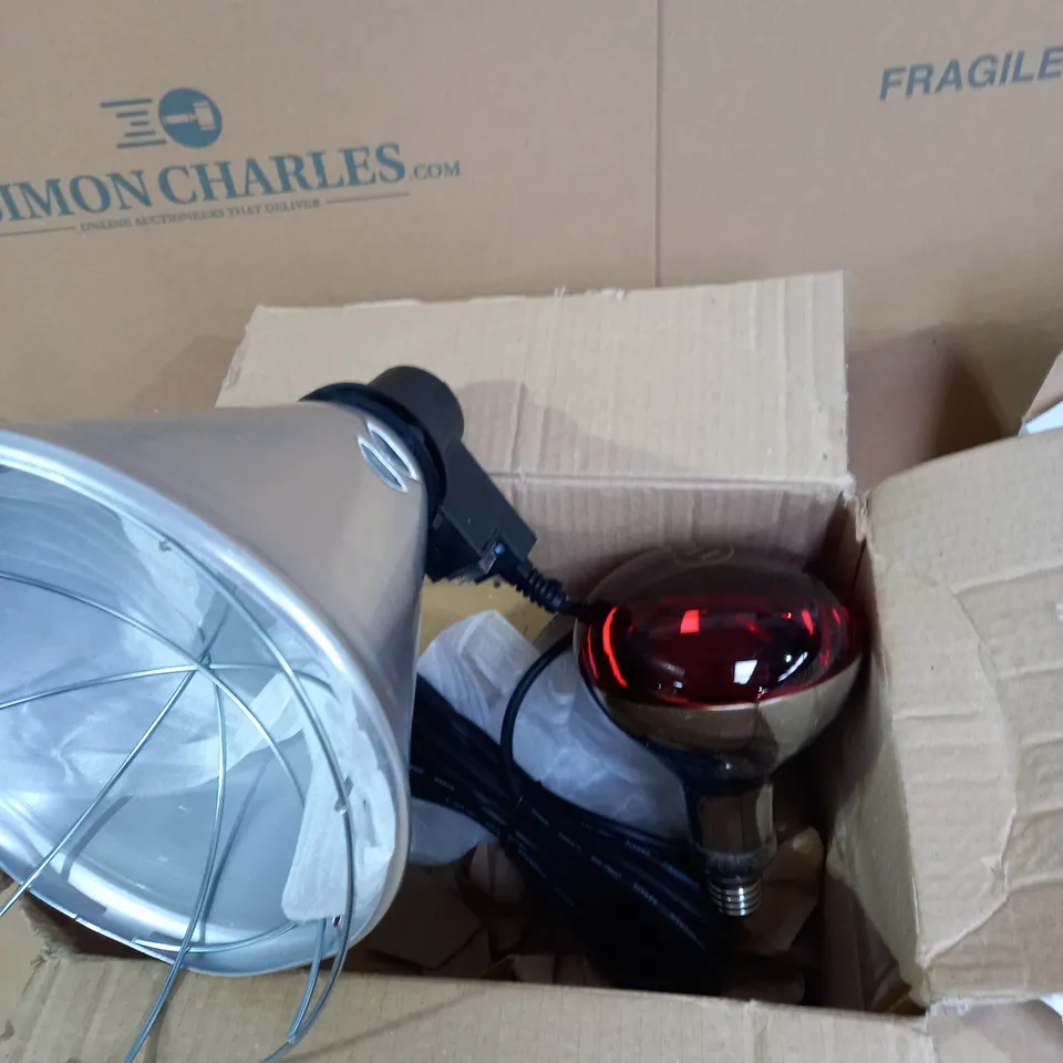 INFRARED HEAT LAMP & BULB 250W FOR ANIMALS
