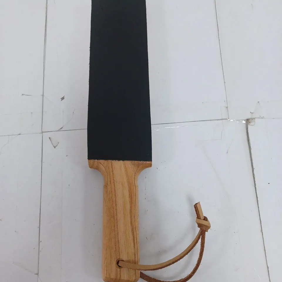 HARYALI LONDON 4 SIDED HONING TOOL, LEATHER STROP, PADDLE STROP, STRAIGHT RAZOR STROP