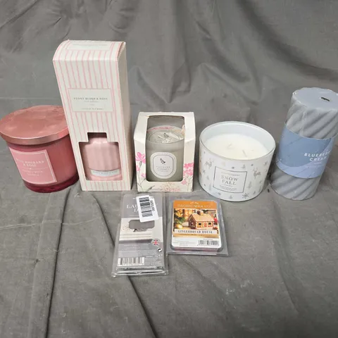 APPROXIMATELY 20 ASSORTED HOUSEHOLD PRODUCTS TO INCLUDE SCENTED CANDLES & WAX MELTS - COLLECTION ONLY