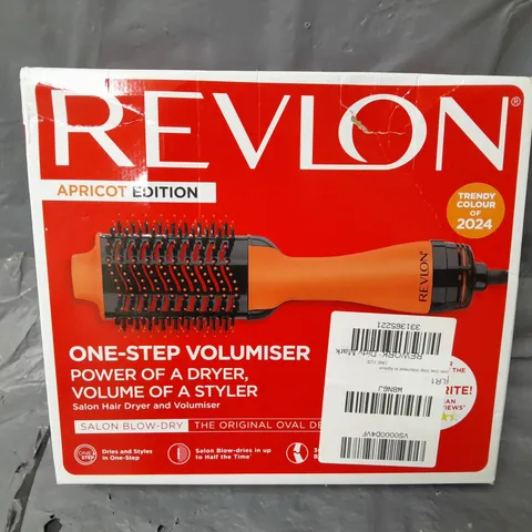 BOXED REVLON ONE STEP VOLUMISER IN APRICOT