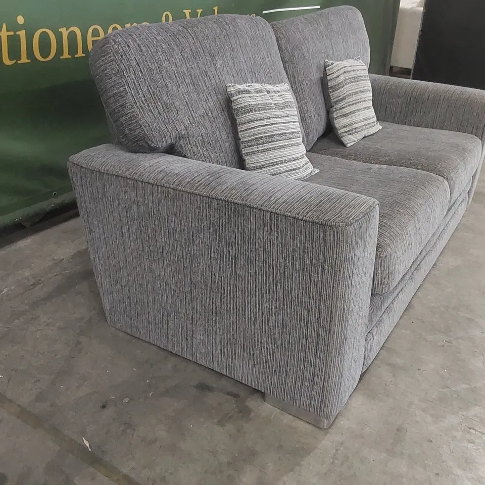 QUALITY DESIGNER MINC FABRIC UPHOLSTERED 3 SEATER SOFA