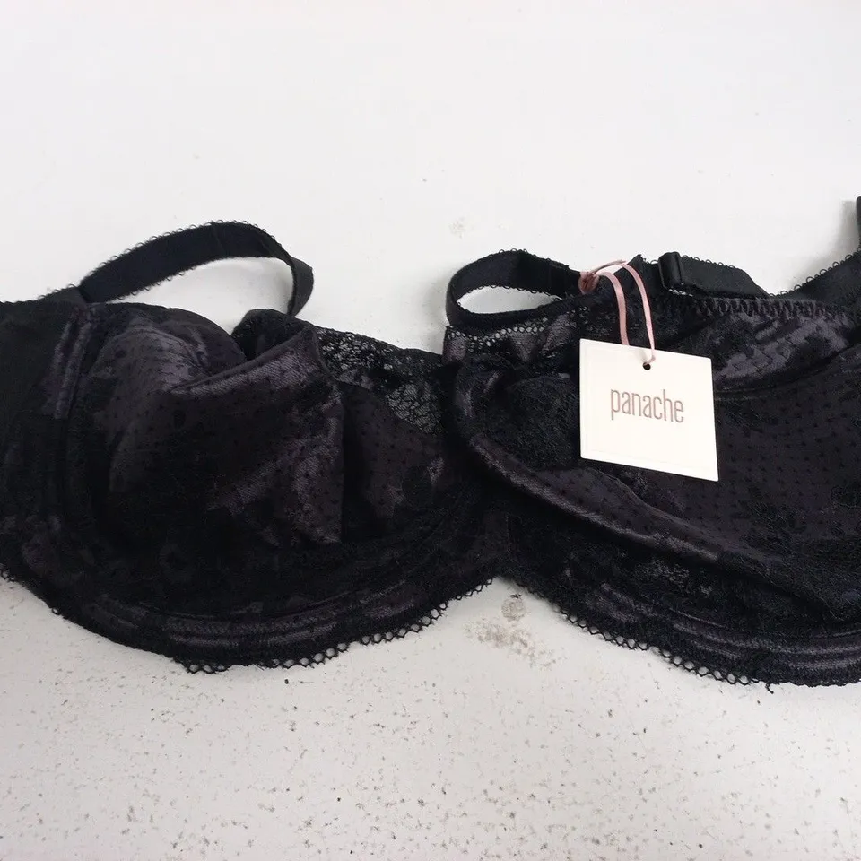 PANACHE CLARA FULL CUP BRA – BLACK LACE - UK 40J