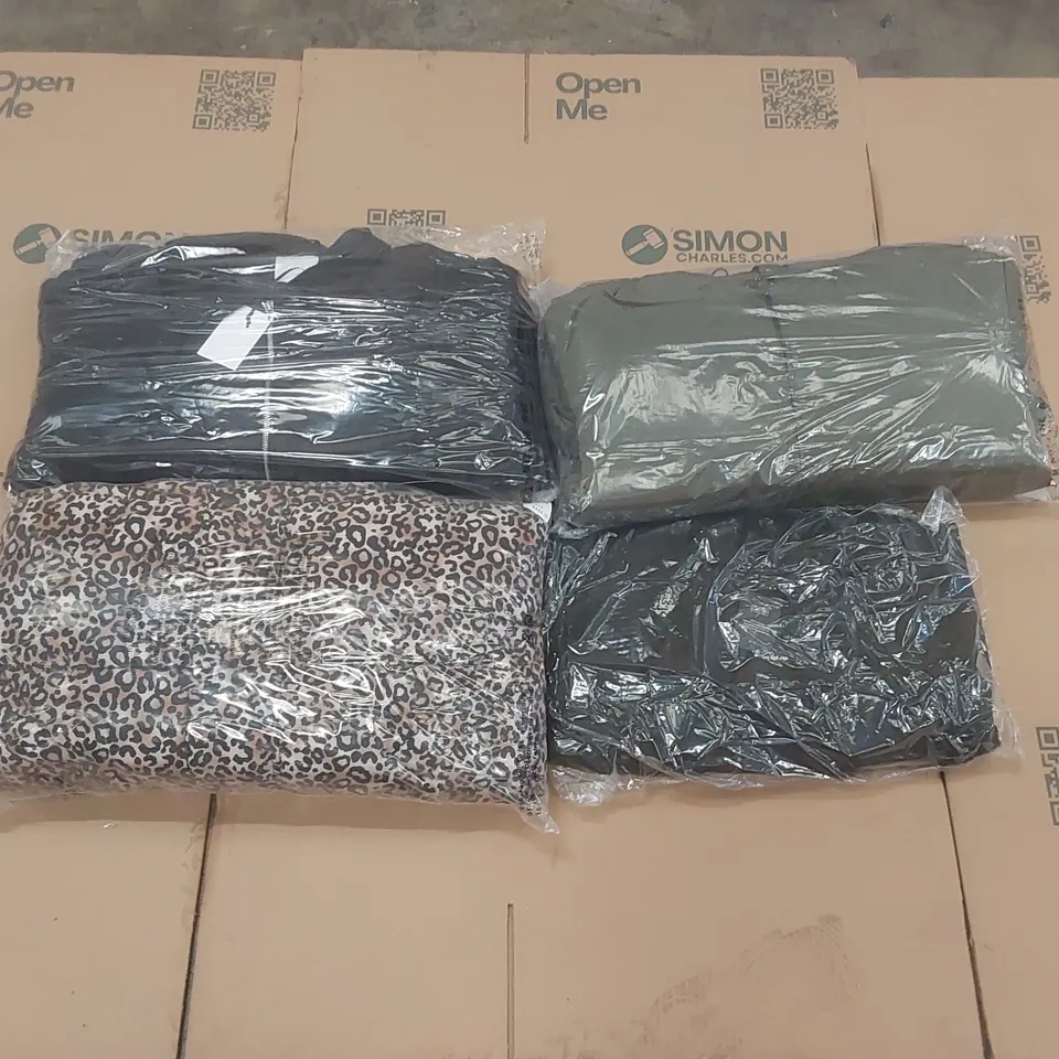 PALLET CONTAINING APPROXIMATELY 120x BRAND NEW ASSORTED DESIGNER CLOTHING ITEMS INCLUDING: SIMPLY BE JACKETS ECT