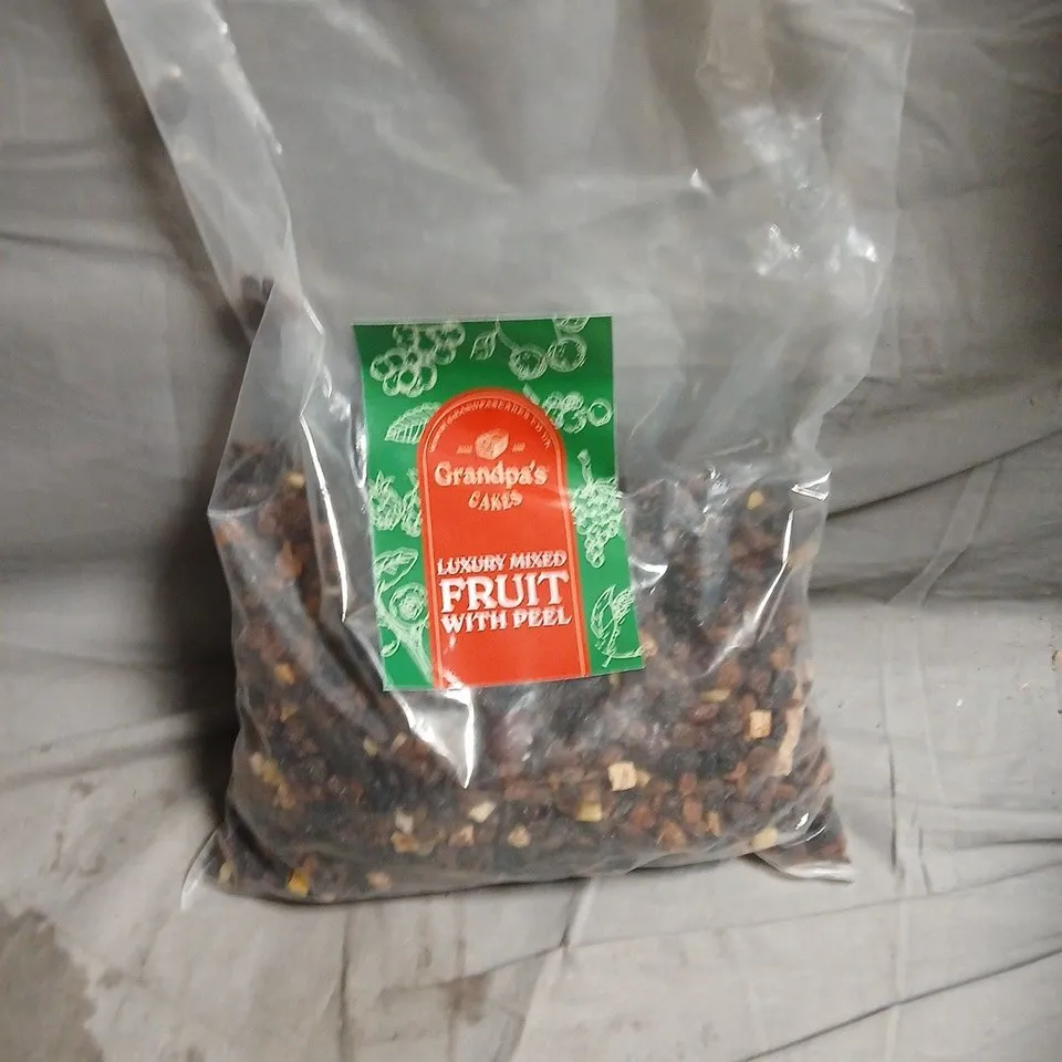 GRANDPAS CAKES LUXURY MIXED FRUIT WITH PEEL – 1.9KG BAG