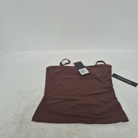 WHITE FOX LIFE TIME TOP-S CHOCOLATE BROWN, SIZE S