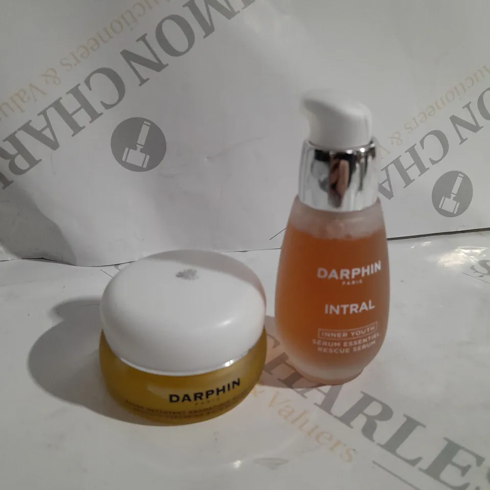 boxed Darphin cleansing balm & rescue serum 